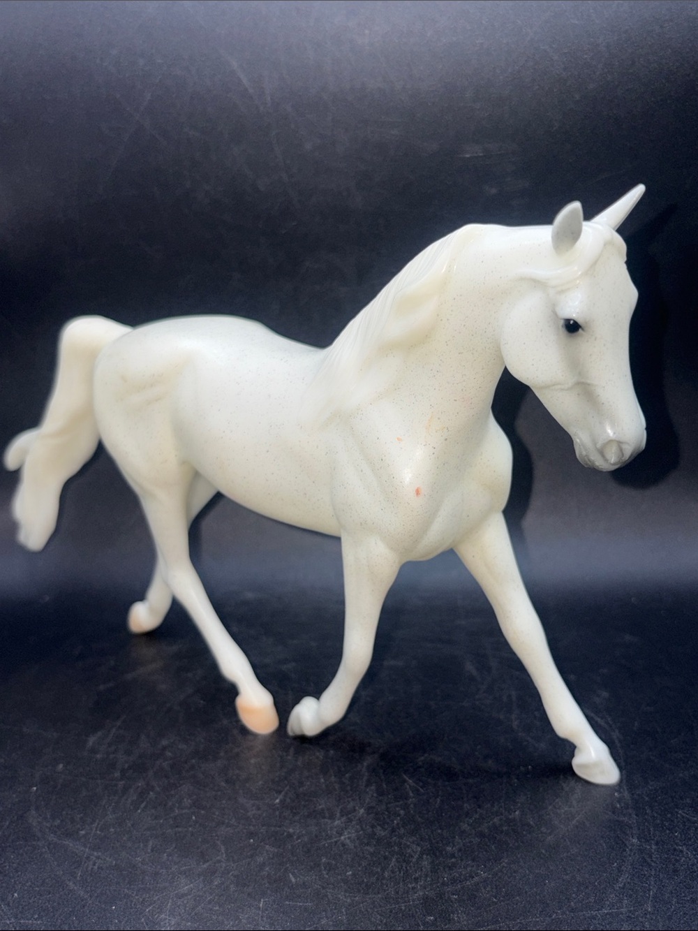 Breyer Retired Classic Best Friends Fleabitten Grey Morgan Mare Horse Figure Toy
